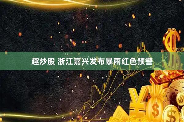 趣炒股 浙江嘉兴发布暴雨红色预警